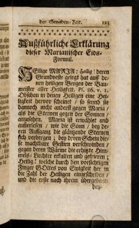 123-155, Ausführliche Erklärung dieser Marianischer Eids-Formul.