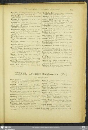 XXXXVII. Zwickauer Bezirksverein.