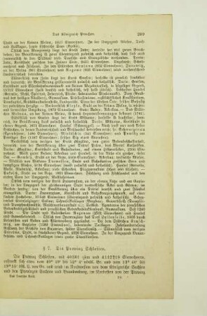 7. Die Provinz Schlesien