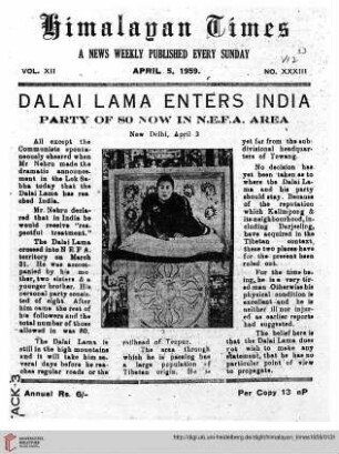 No. XXXIII (05 April 1959)
