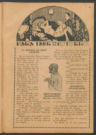 Para leer en el cotorro