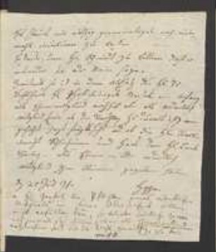 Brief von David Heinrich Hoppe und Johann Jacob Kohlhaas