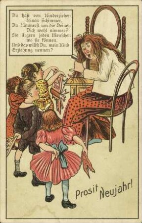 Prosit Neujahr! - Du hast von Kinderziehen keinen Schimmer, [...]