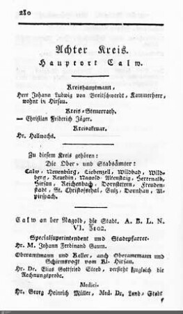 Beamte, Kreis Calw