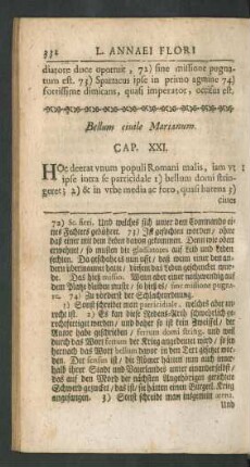 Bellum ciuile Marianum. Cap. XXI