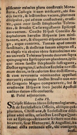 Die 4. Aprilis. In Festo S. Isidori Episcopi & Confessoris Duplex : Omnia de Com[m]uni Conf. Pontificis praeter ea, quae hic ponuntur propria ...