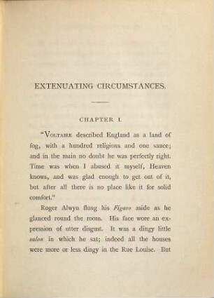 Extenuating circumstances
