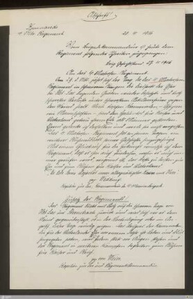 Handschriftliche Beilagen