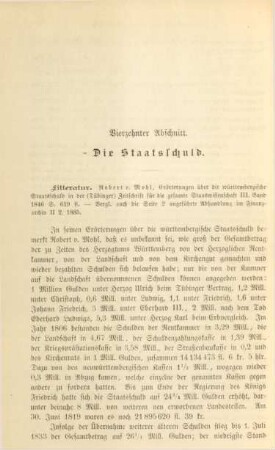 Vierzehnter Abschnitt. Die Staatsschuld