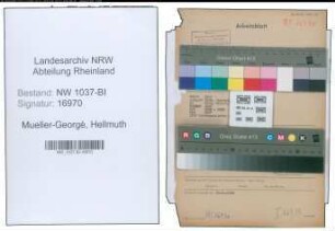 Entnazifizierung Hellmuth Mueller-Georgé , geb. 30.06.1909 (Polizeibeamter)