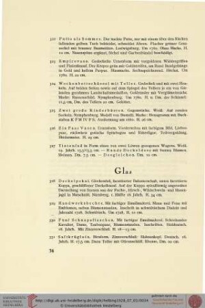 Glas (Nr. 328-336)