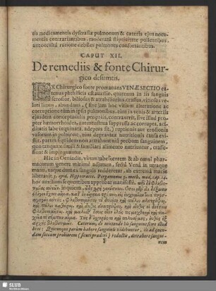 Caput XII. De remediis & fonte Chirurgico desumtis
