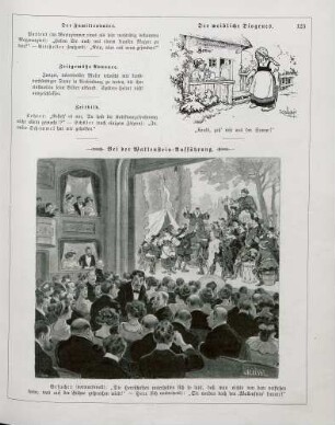 "Der weibliche Diogenes" "Bei der Wallenstein-Aufführung"