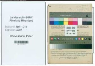 Entnazifizierung Peter Hoevelmann , geb. 08.04.1888 (Maurermeister)