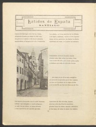 [Vista de una calle de la ciudad Santiago de Compostela- Fotografía]