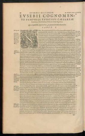 Eusebii ... Ecclesiasticae Historiae Liber Quintus.
