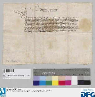 Erzbischof Dietrich von Mainz befiehlt seinen Amtleuten, der zur Frankfurter Fastenmesse reisenden Nürnberger Kaufmannschaft Geleit zu geben.