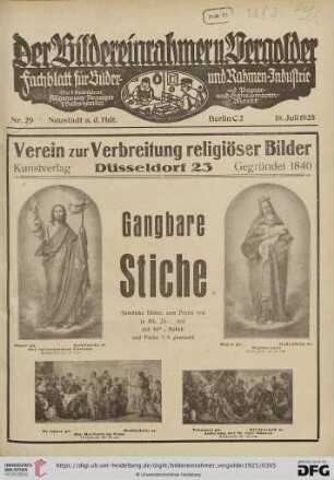 Nr. 29 (18. Juli 1925)