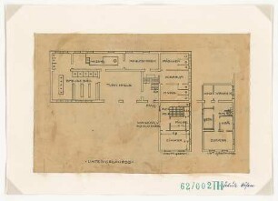 Fischer, Theodor; Höfen; Schule - Grundrisse UG
