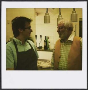 Wolfram Siebeck und Max Stiegl, Küchenchef im Restaurant Gut Purbach