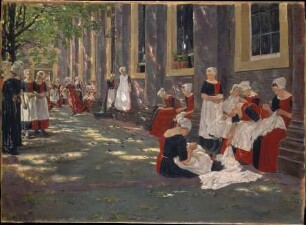 Freistunde im Amsterdamer Waisenhaus
