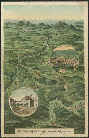 Immendingen-Engen aus der Vogelschau