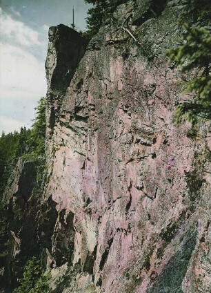 Erzgebirge. Katzensteinfelsen bei Pockau