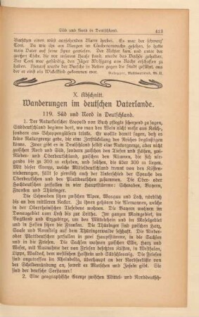 X. Abschnitt. Wanderungen im deutschen Vaterlande