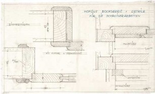 Littmann, Max; Bocksberg; Hofgut, Stallgebäude - Türen - Schreinerarbeiten (Details)