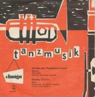 Platte mit Tanzmusik, Plattenhülle