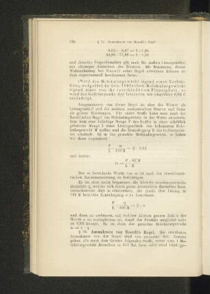 § 79. Ausnahmen von Raoult's Regel.