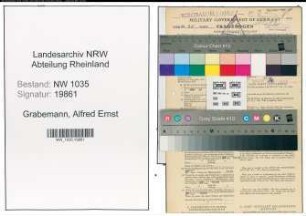 Entnazifizierung Alfred Ernst Grabemann , geb. 09.07.1911 (Technischer Beamter)