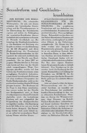 Sexualreform und Geschlechtskrankheiten