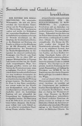 Sexualreform und Geschlechtskrankheiten