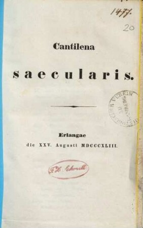 Cantilena saecularis