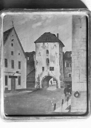 Innenansicht der Lehmpforte / des Torturms in Reval