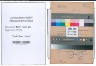 Entnazifizierung Josef Verholen , geb. 12.04.1888 (Polizeibeamter)