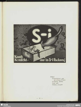 S-i [Sarotti, Lebensmittelwerbung]