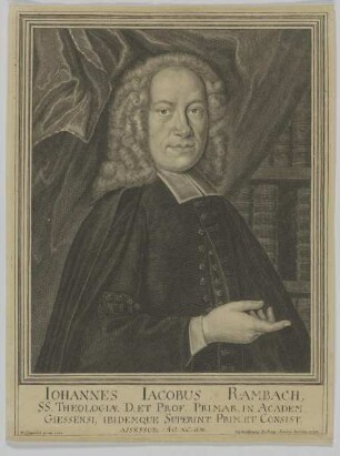 Bildnis des Iohannes Iacobus Rambach