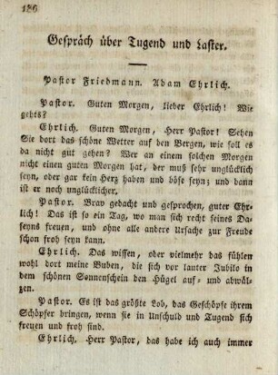 Gespräch über Tugend und Laster