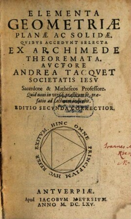 Elementa Geometriae planae
