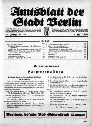 1936,18: Nr. 18, 3. Mai 1936
