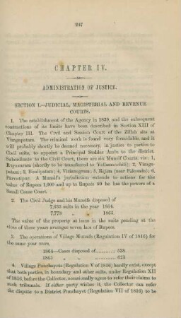 Chapter IV. Administration of justice