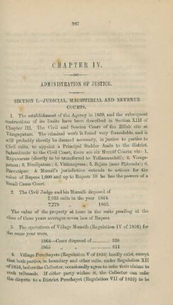 Chapter IV. Administration of justice