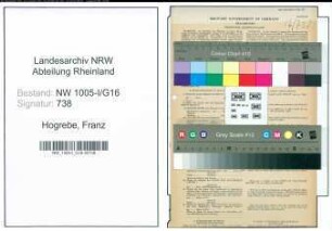 Entnazifizierung Franz Hogrebe , geb. 26.09.1916 (Friseur)