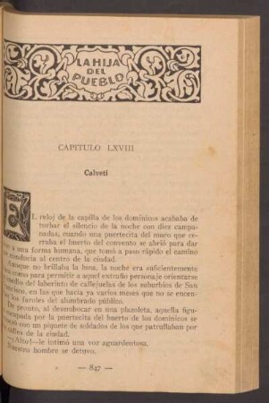 Capítulo LXVIII - Calveti