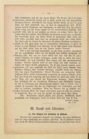 III. Kunst und Literatur