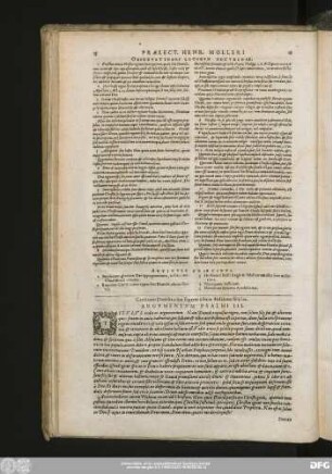 Argumentum Psalmi III.