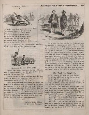 "Des Försters Liebe und Adelheidens Gerechtigkeit" "Karl August mit Goethe in Sachenhausen"