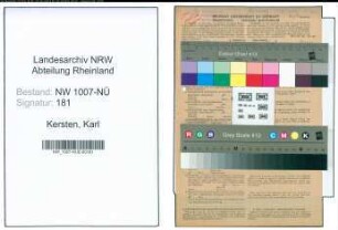 Entnazifizierung Karl Kersten , geb. 07.02.1903 (Schlosser)